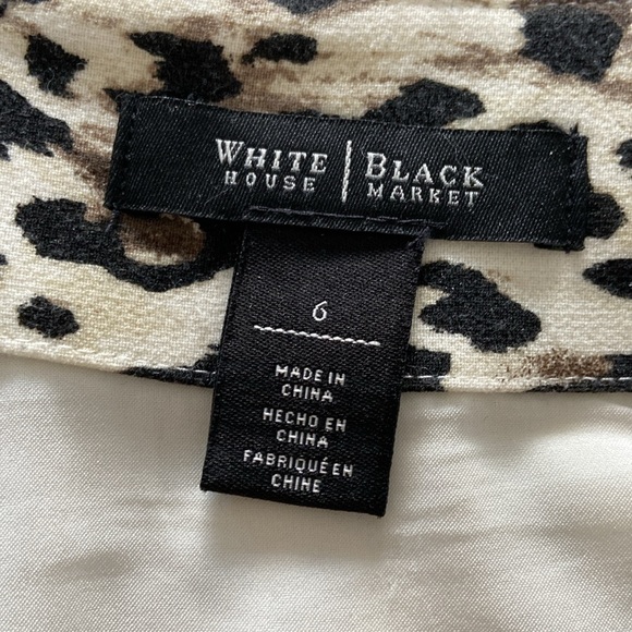 White House Black Market Leopard Print Pencil Skirt - Picture 8 of 16